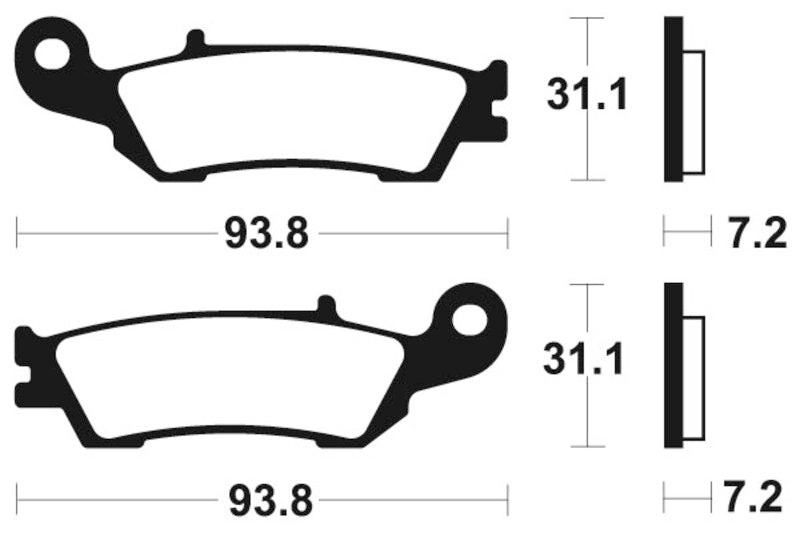 Plaquettes de frein avant YZ - YZF