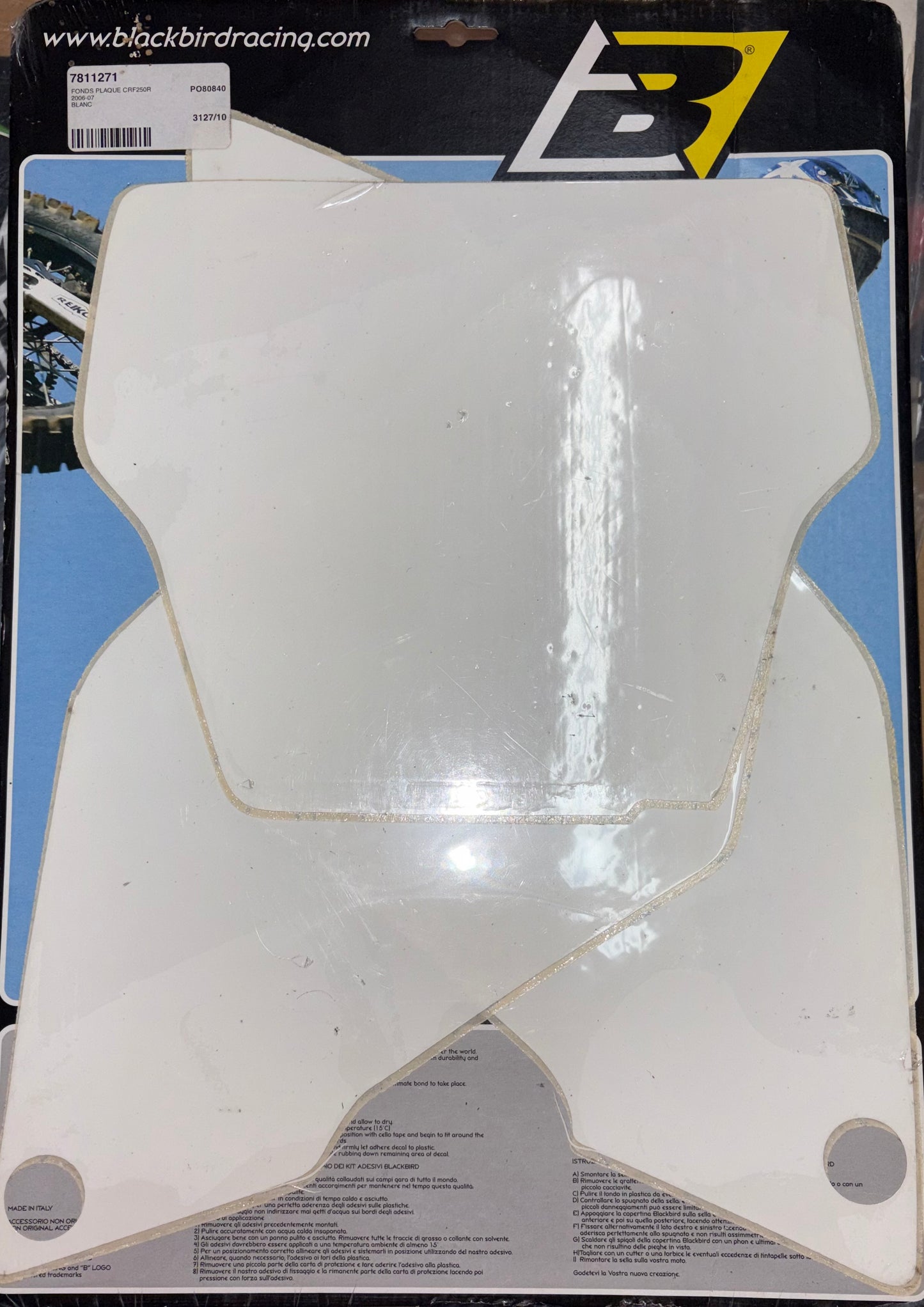 fond de plaque CRF250R 2006-07