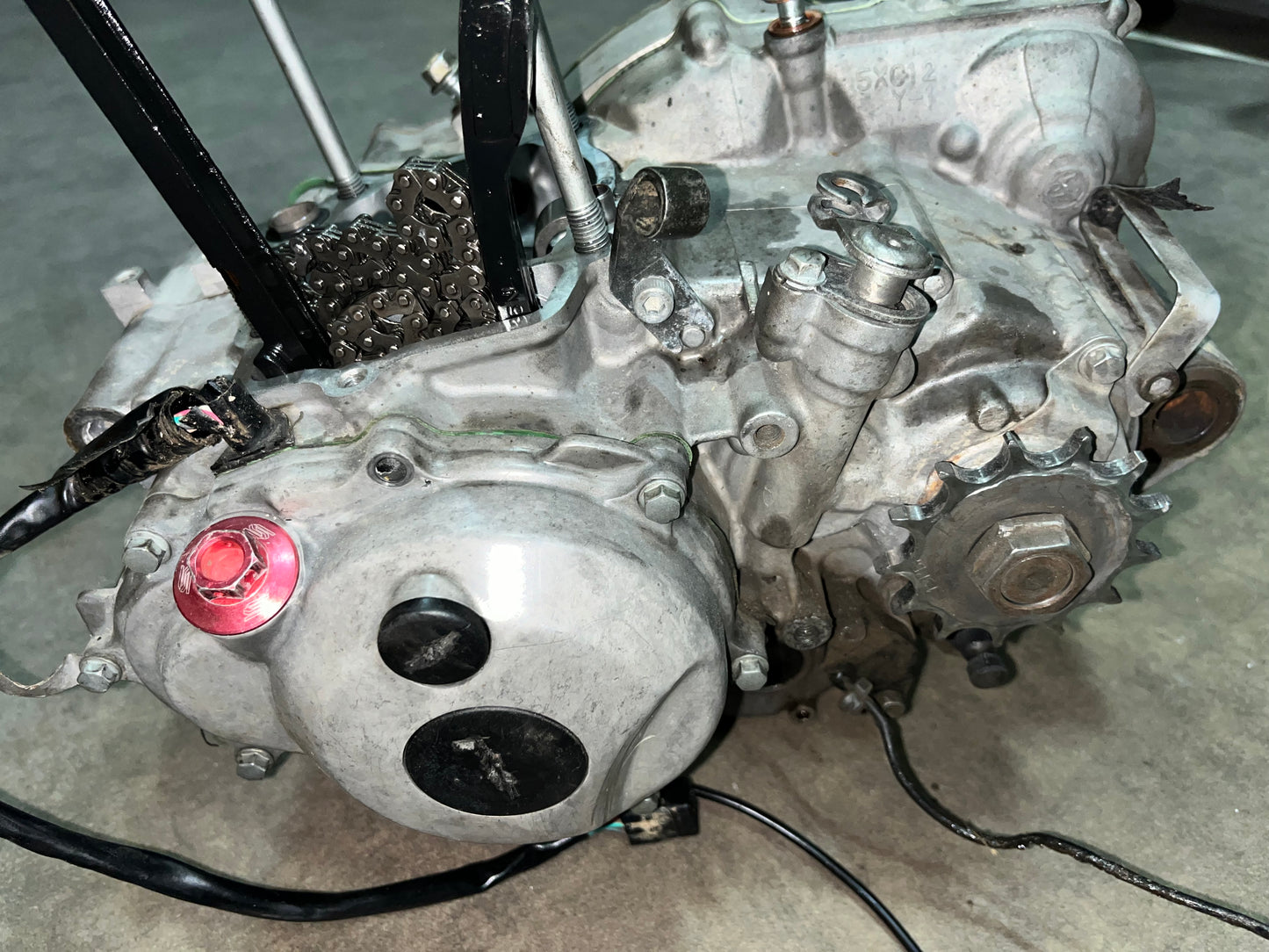 bas moteur 250 yzf 2008